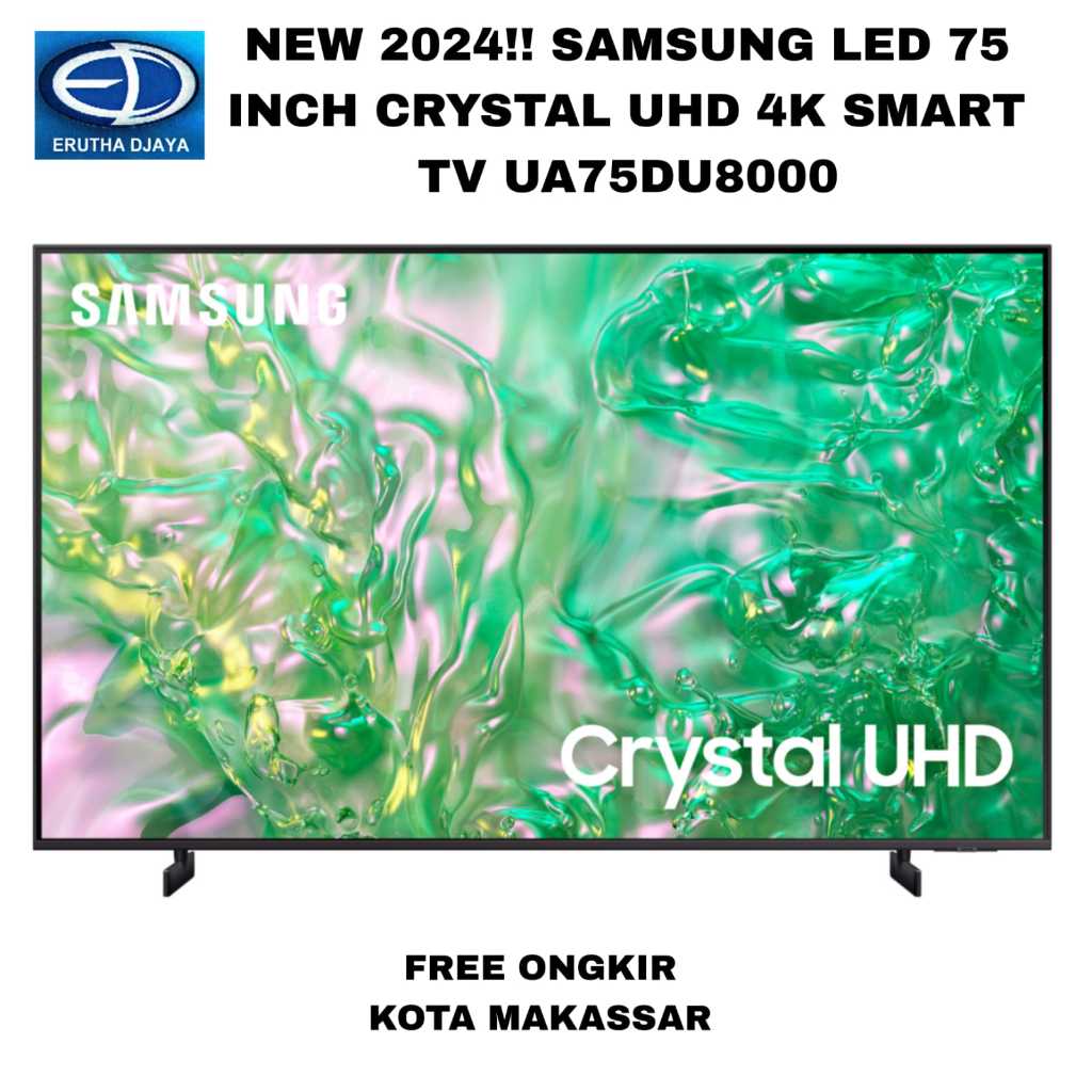 SAMSUNG LED 75 INCH CRYSTAL UHD 4K SMART TV 75DU8000