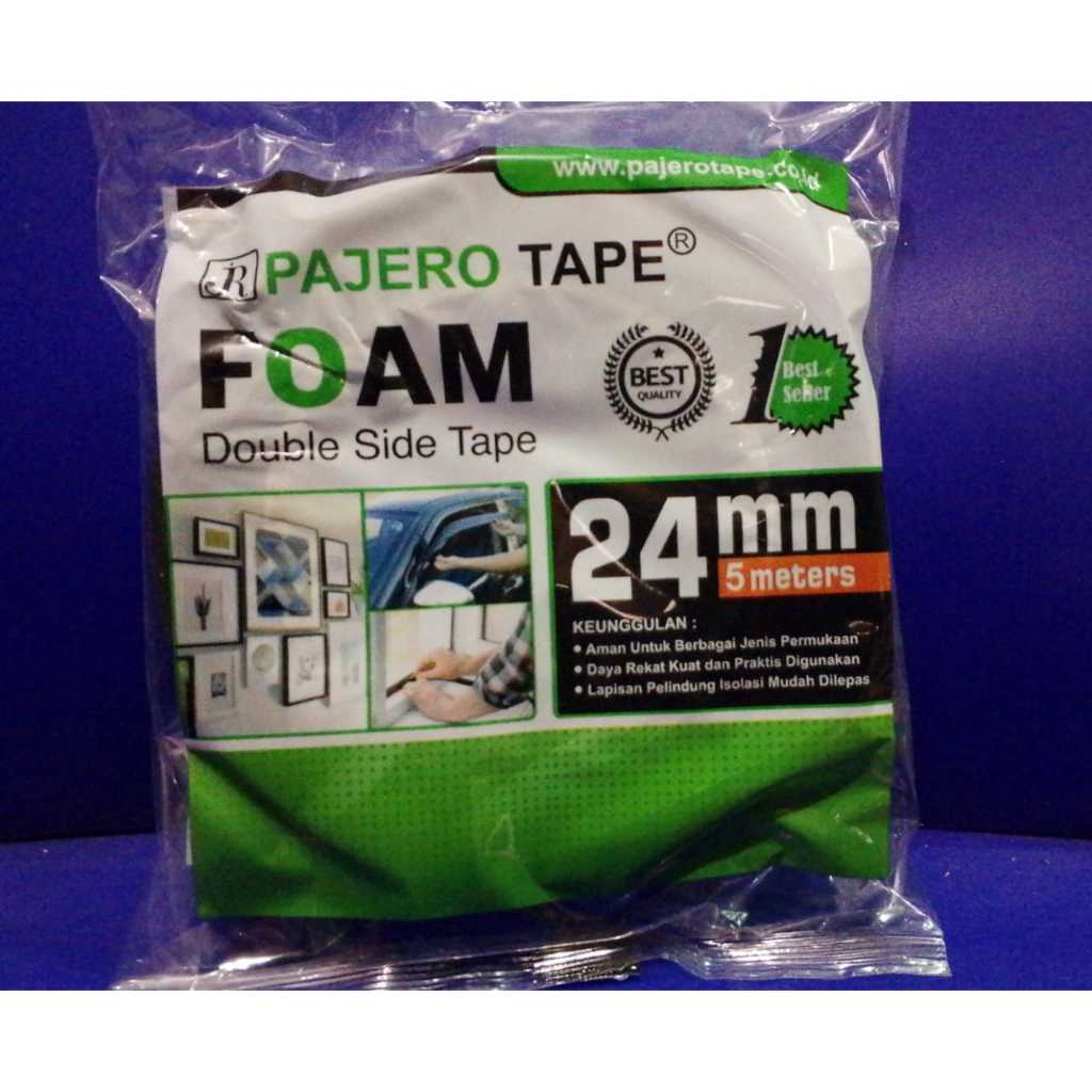 

ISOLASI DOUBLE TAPE FOAM PAJERO BUSA 1 INCH 24 MM 5 METER