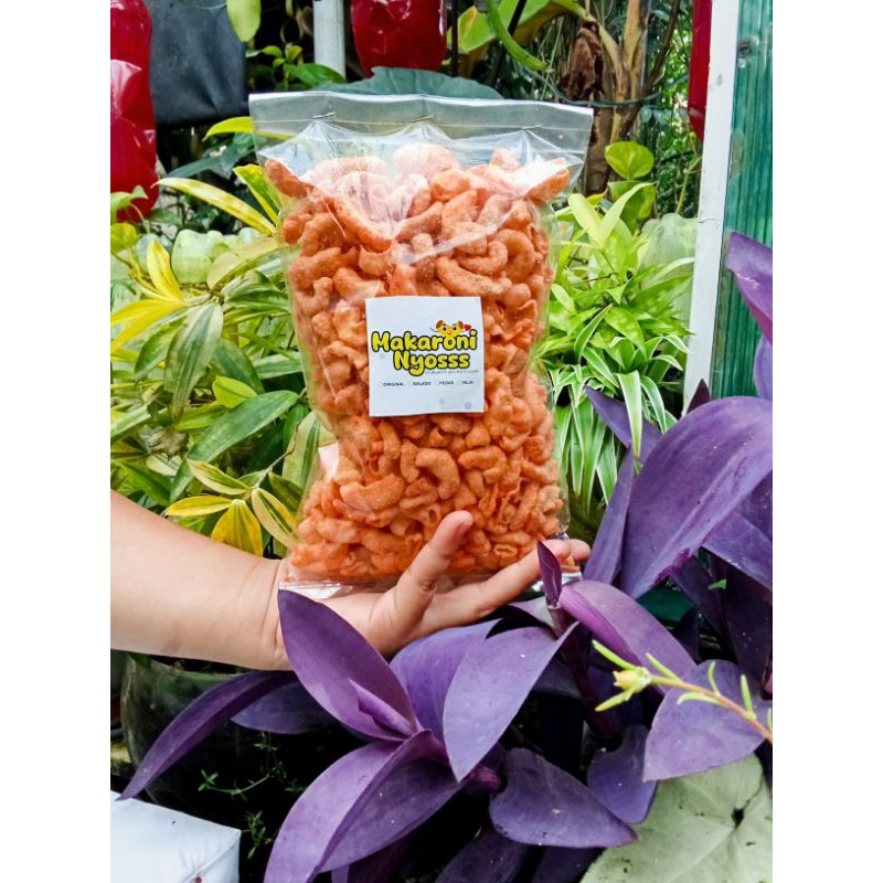 

Snack makaroni bantet cemilan murah halal 100%