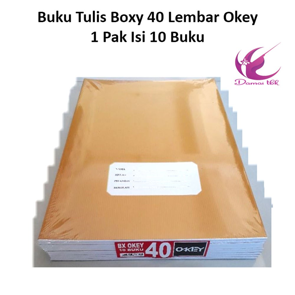 

Buku Tulis Boxy 40 Lembar Okey (Isi 10 buku)