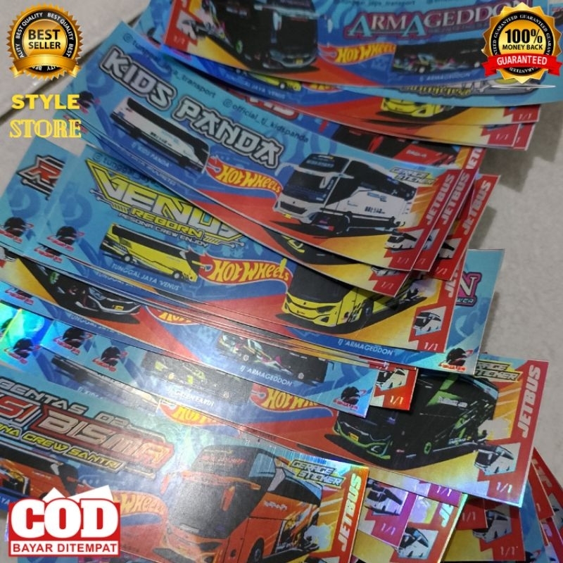 

Stiker Busmania Asli Hologram Waterproof Tahan Air High Quality Product