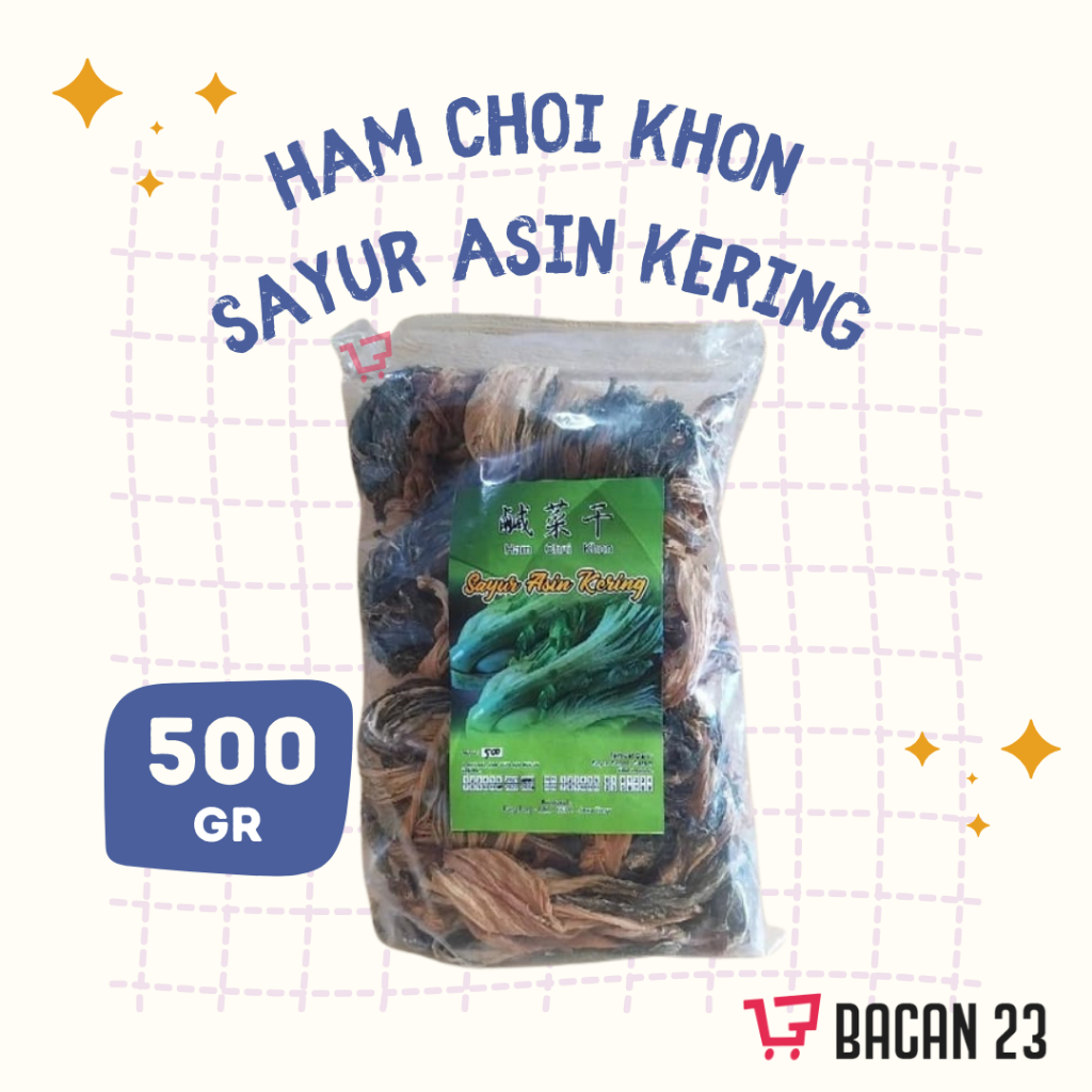 Sayur Asin Kering Ham Choi Khon (500 gr) Sawi Asin