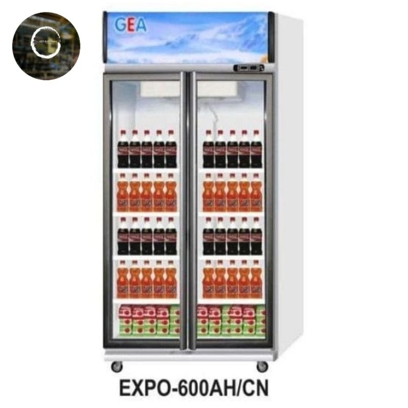 Showcase 2 Pintu GEA EXPO 600 AH/CN-600ah/cn Display Cooler 575 L