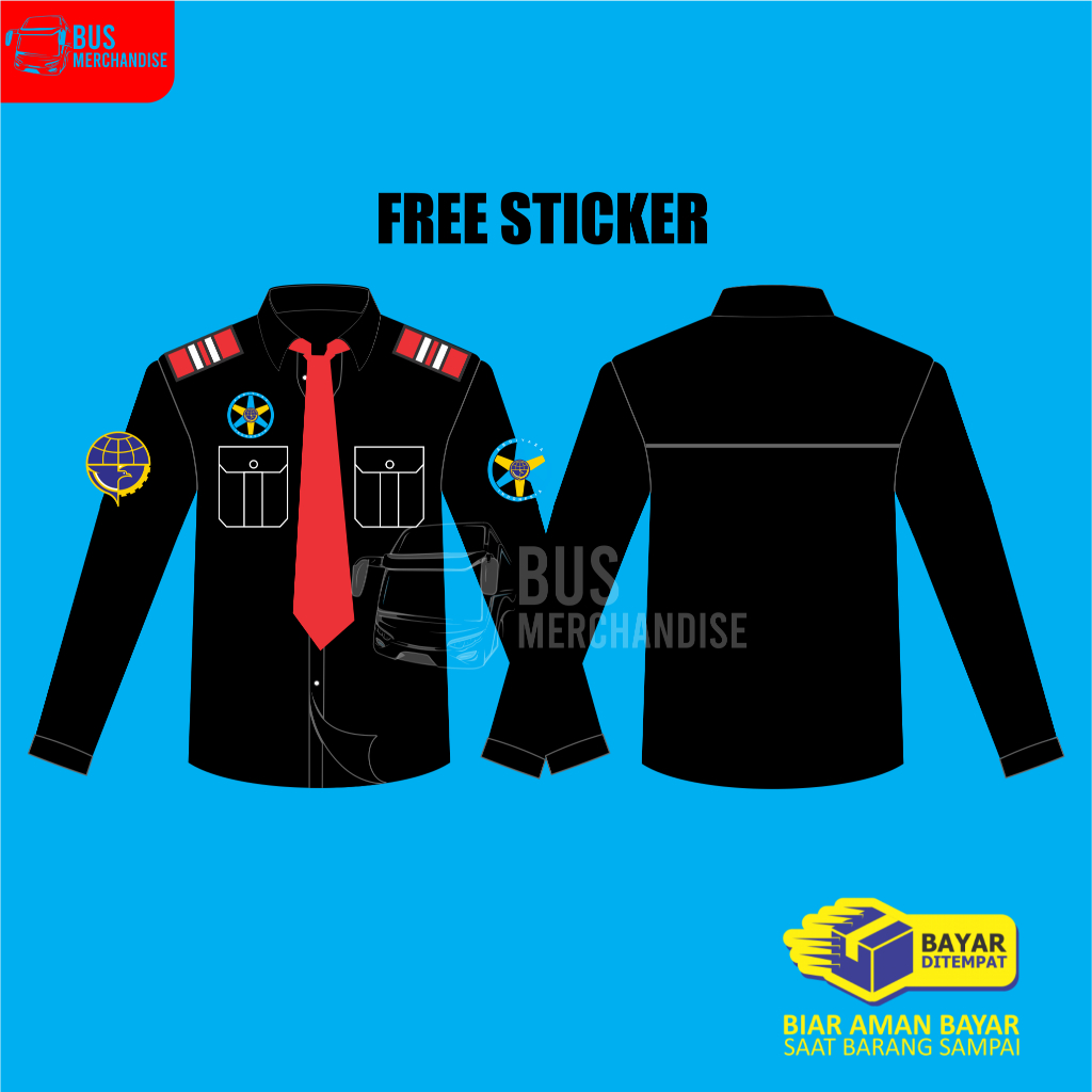 Kemeja Baju Bus Bis Mania Bismania Co Driver Bus Abdiyasa Indonesia