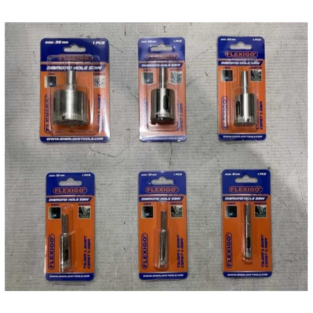 mata bor kaca 6mm / mata bor kaca 8mm / mata bor kaca 10mm / mata bor kaca 12mm