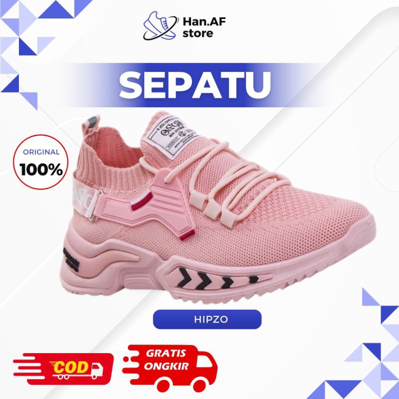 Sepatu Wanita Original 100% Hipzo J1 Sepatu Running Olahraga Senam yoga Original Sneakers Wanita