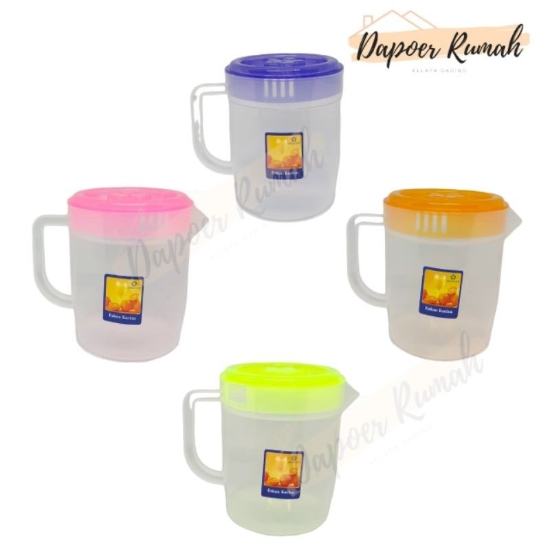 Teko Plastik GREEN LINE 1000 Ml/Ceret Plastik 1 Liter/Water Jug Plastik 1 L