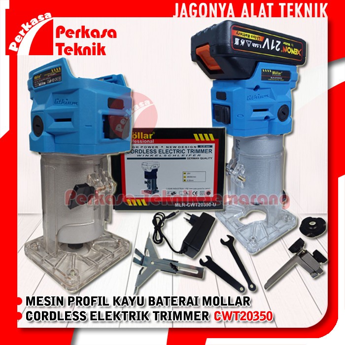 Router Wood Trimmer MOLLAR CWT20350-U/UE/S Cordless Mesin Profil Baterai