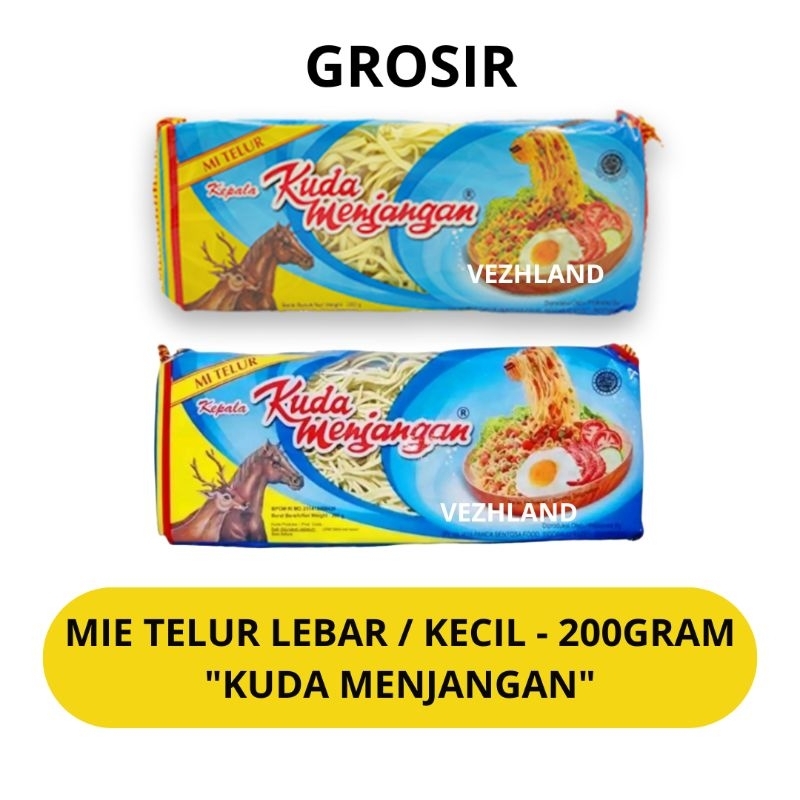 

Mie Telur Cap Kuda Menjangan ( Lebar / Kecil ) ( Grosir ) ( Surabaya )