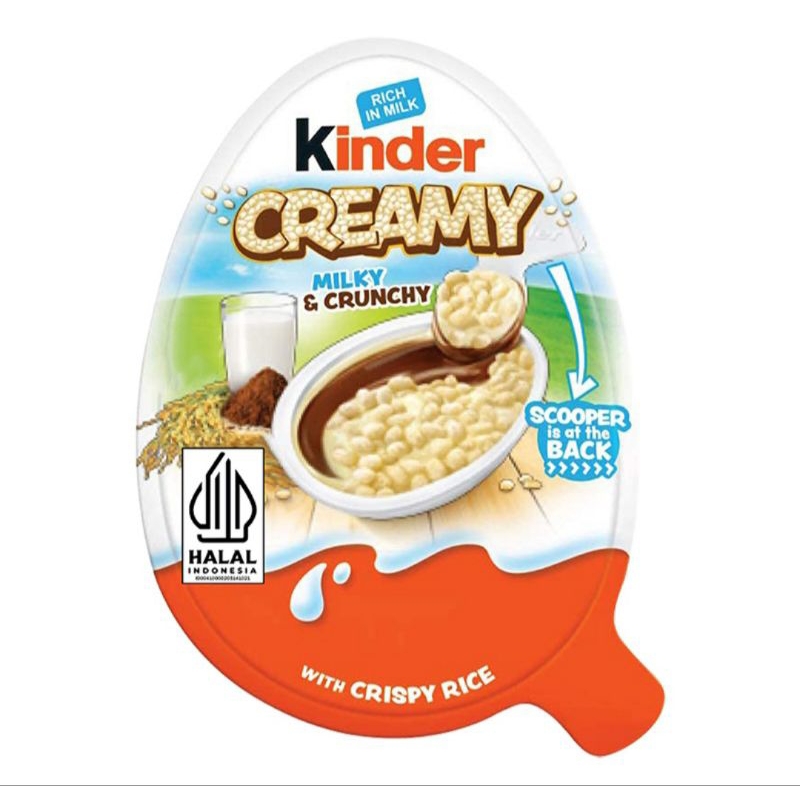 

Kinder Creamy Milky & Crunchy with Crispy Rice 19 g