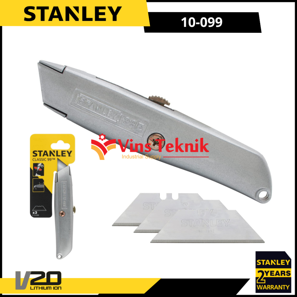 

Utility Knife STANLEY 10-099 Pisau Cutter Potong Retractable 10-099