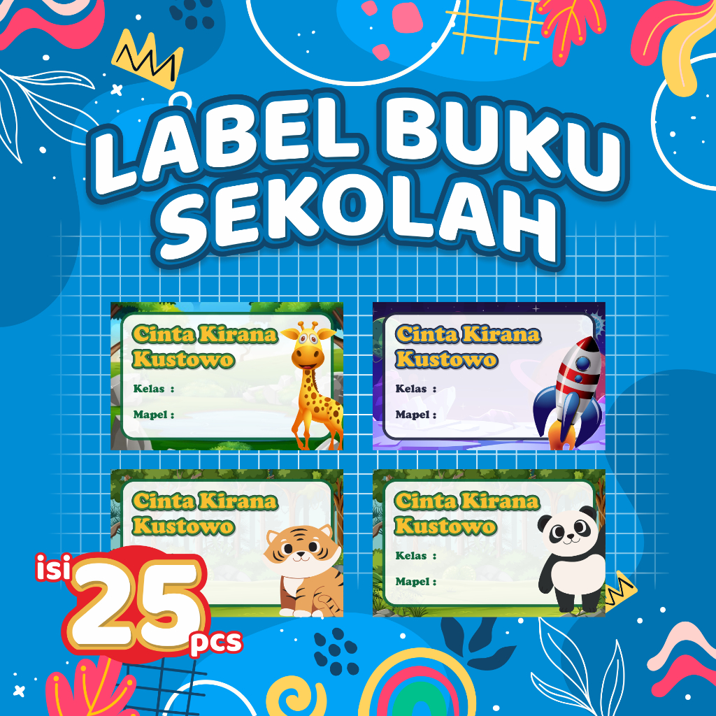 

LABEL MATA PELAJARAN SEKOLAH ISI 25PCS BISA CUSTOM REQUEST