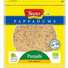 

PAPPADUMS PUNJABI SWAD 200G / Cemilan Tradisional / Kerupuk India