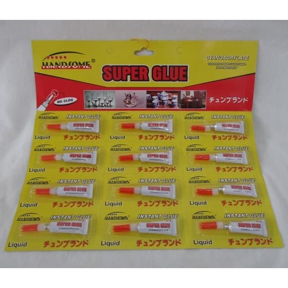 

Lem Super Glue Super Lengket HANDSOME 1 Lembar Isi 12pcs