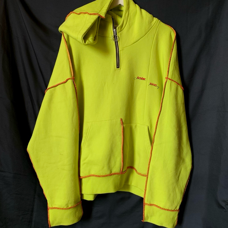 HOODIE ANDERSSON BELL CONTEMPORARY LIME GREEN ORIGINAL - HOODIE OVERSIZE - THISISNEVERTHAT - HOODIE 