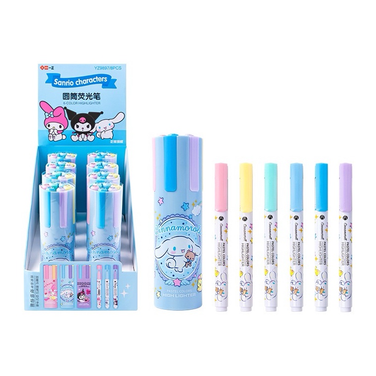 

KODE A9T9 DELUNASHOP IIGEN PREMIUM 1 SET6 PCS STABILO WARNA WARNI STABILO 6 SAMPAI 12 WARNA SPIDOL MOTIF SANRIO CINNAMONROLL KUROMI MELODY