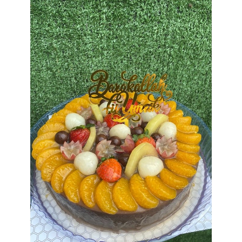 

Puding full buah 24cm