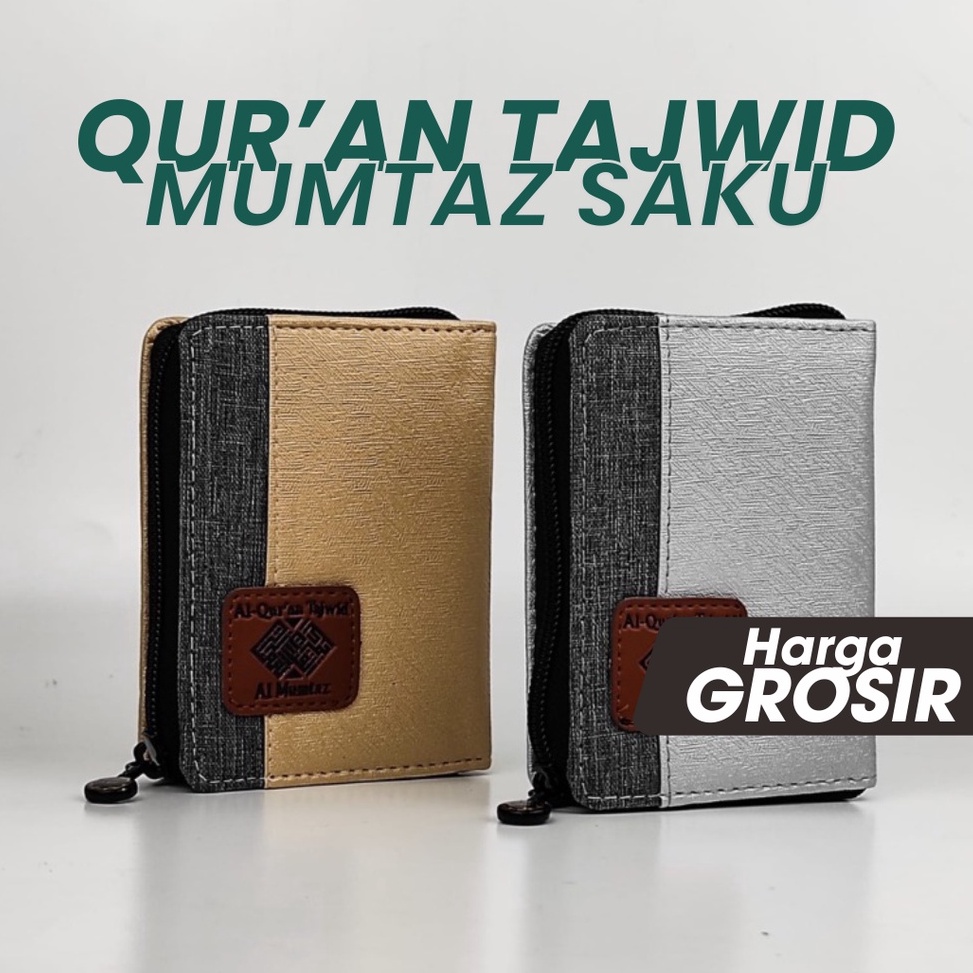 KODE H8M4 Al Quran Saku Pocket Tajwid Al Mumtaz A7 Resleting  Al Quran Kecil Mini oleh oleh haji umr
