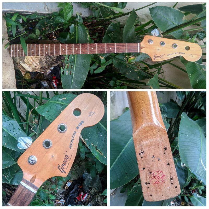 neck Greco Mercury Bass Custome lawas