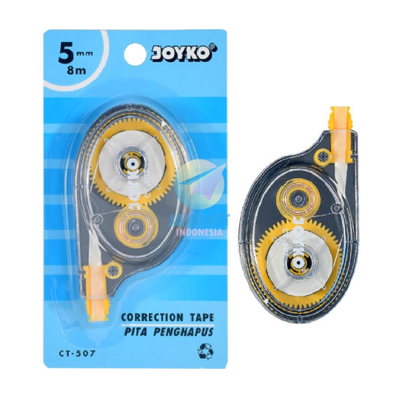 

UNIK 1 Pcs Correction Tape JOYKO CT57 TipX Tip Ex Pita 8 Meter isi Lebih Banyak