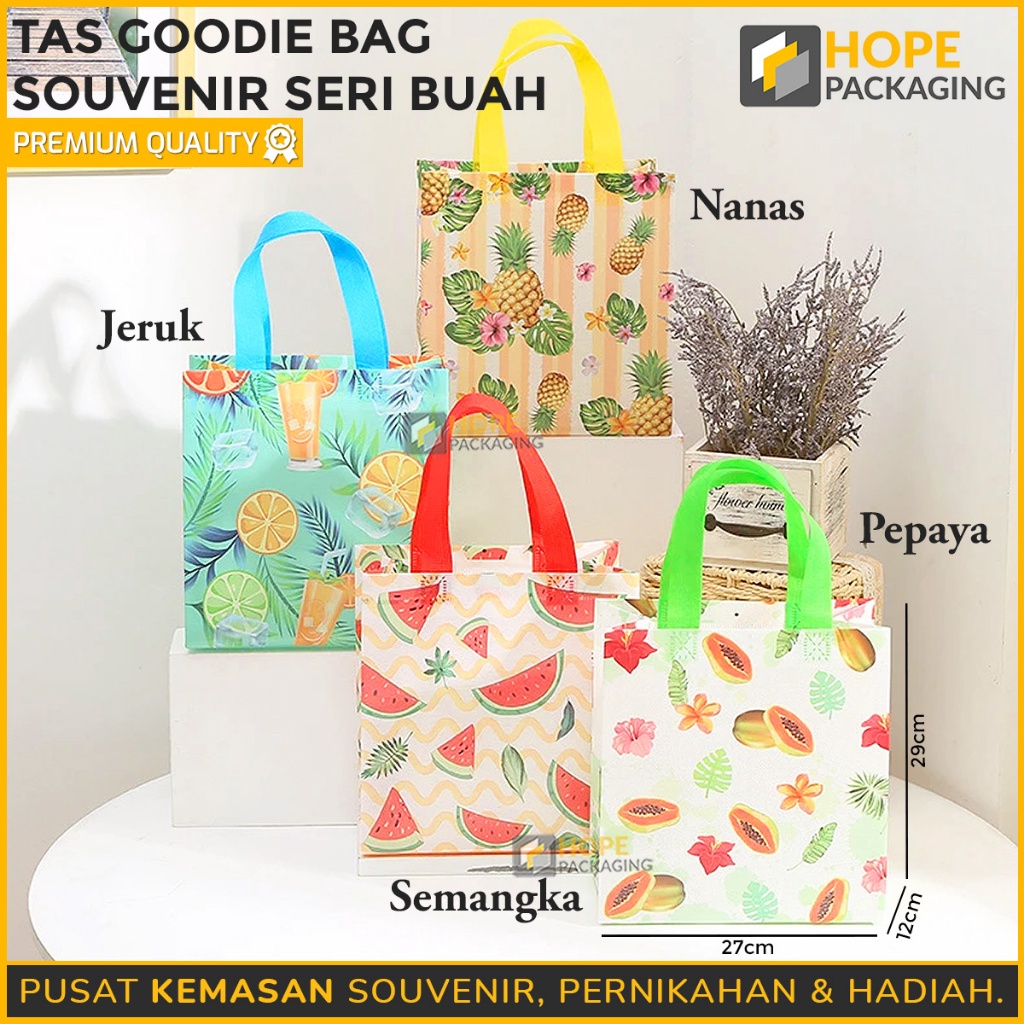 

CEPAT Tas Souvenir Ulang Tahun Anak Goodie Bag Seri Buah Size L 29x12x27cm Kantong Snack Ultah Tas Kemasan Hadiah Tas Belanja