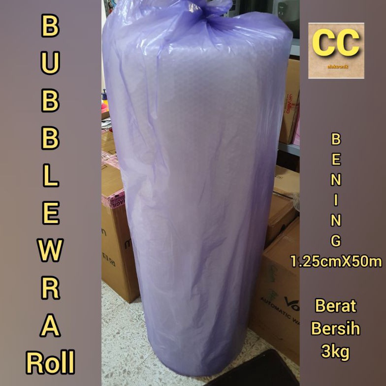 

WOW Bubblewrap Roll 125X5m Bubble Wrap Roll Bening 3kg