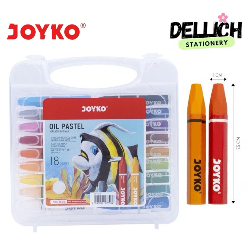 

CRAYON JOYKO / KRAYON JOYKO OIL PASTEL 18 WARNA OP-18S