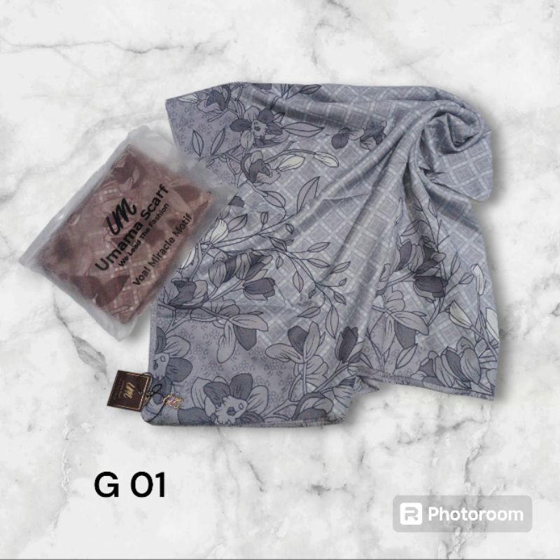 UMAMA SCARF VOAL MIRACLE MOTIF