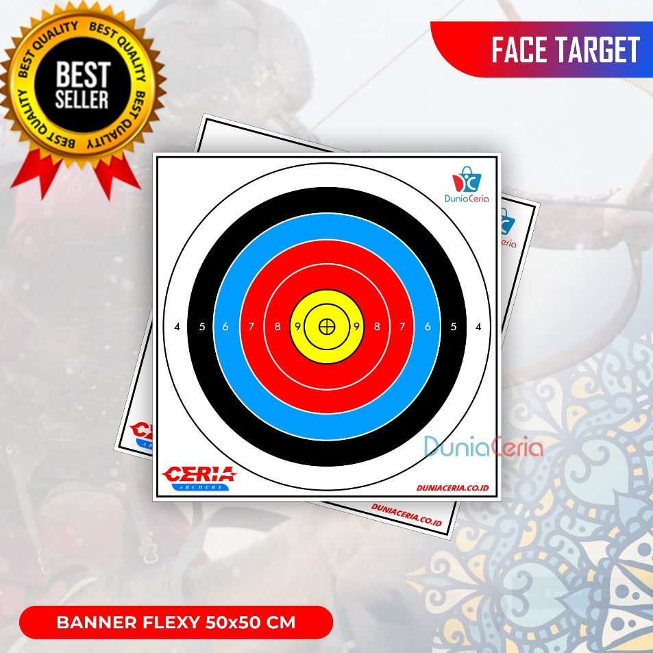 Order Sekarang  Target Face Target Panahan 5 x 5 cm Bahan Banner
