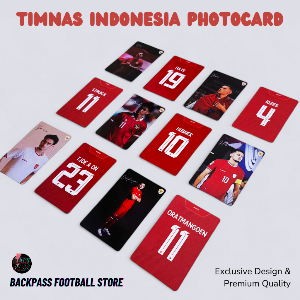(NEW VERSION) Photocard Timnas Indonesia / Koleksi Kartu Pemain Timnas Indonesia 2024