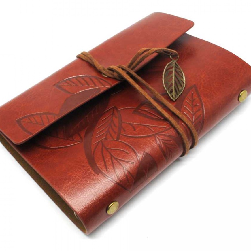 

Wow Buku Catatan Binder Kulit Retro Leaf Kes B7 BSD666