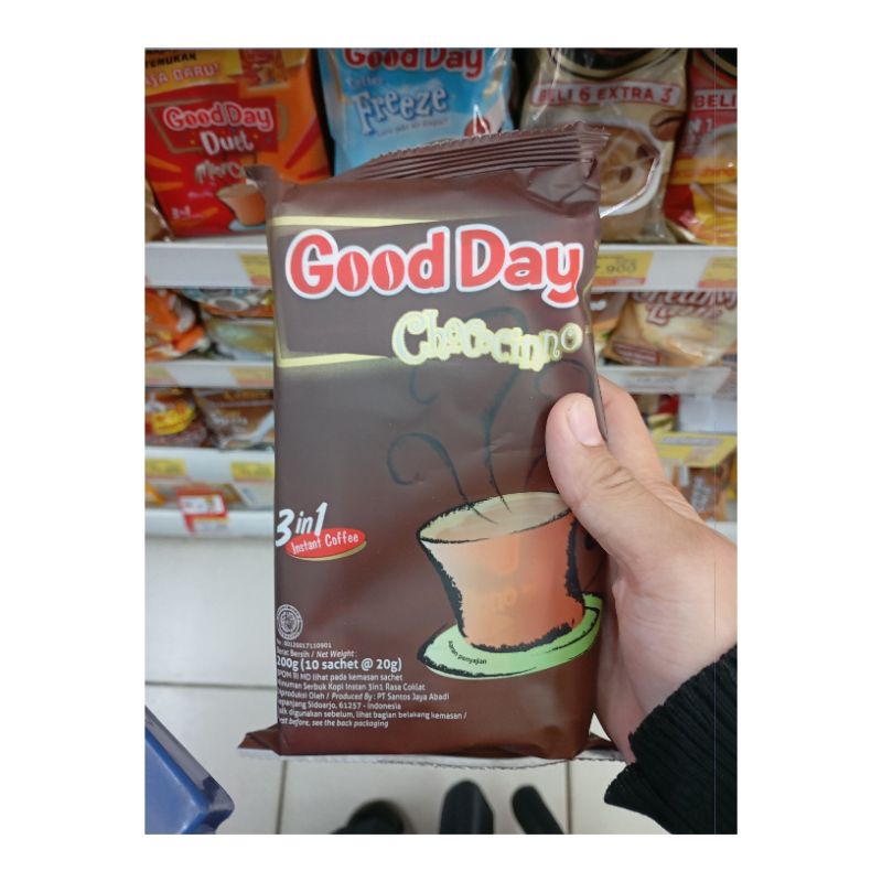 

GOOD DAY CHOCOCHINO KEMASAN BAG ISI 10 PCS @20GR
