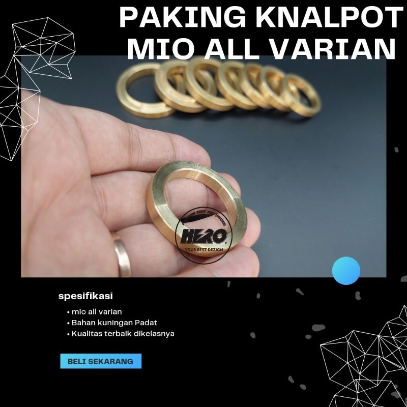 Paking Knalpot Mio Sporty Smile Packing Knalpot Mio Sporty Bahan Kuningan