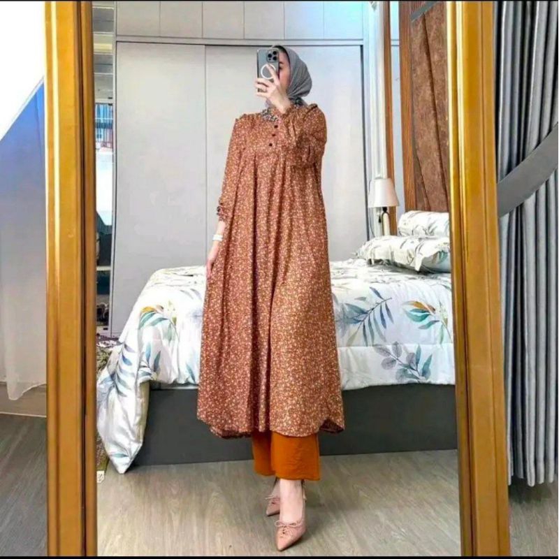 Set Long Tunik Sabrina Setcel Rayon Premium