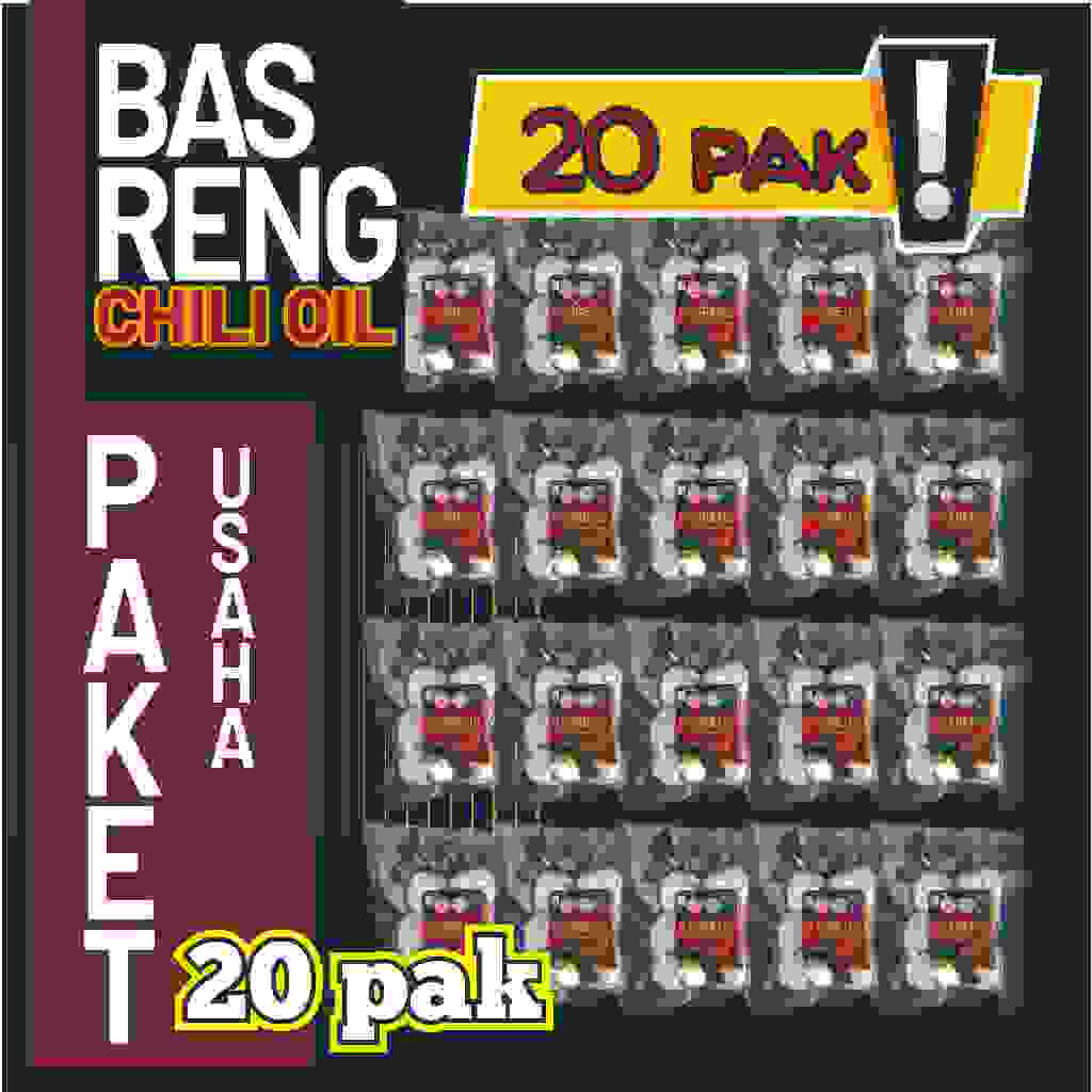 

[PAKET USAHA] BASRENG CHILIOIL paket 20 pak paket UMKM murah