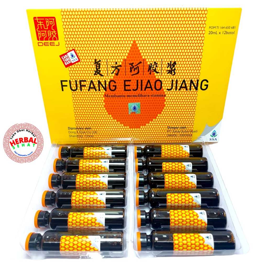 Fu Fang Ejiao Jiang @20ml 12 botol / FuFang /Fu Fang Ejiao Original