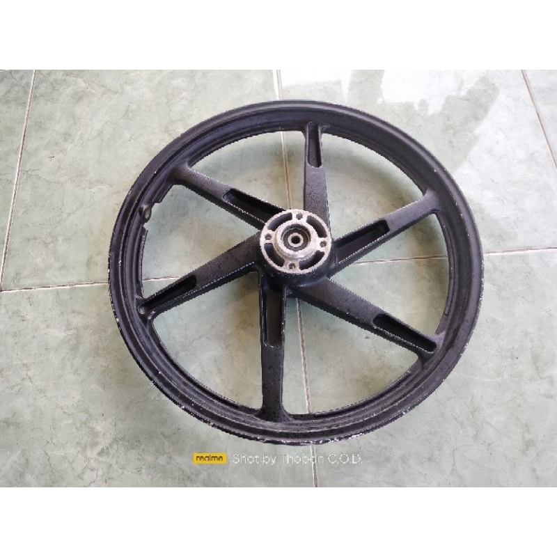 VELG DEPAN SATRIA 2TAK HIU LUMBA ORIGINAL COPOTAN