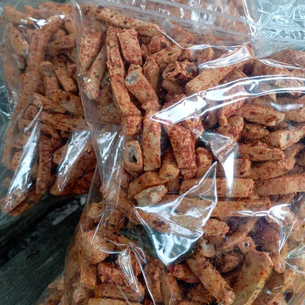 

Kuliner Minang Basreng 250g Pedas daun jeruk viral Snack Oleh Oleh Cemilan Makanan Khas Padang Jajanan Snack