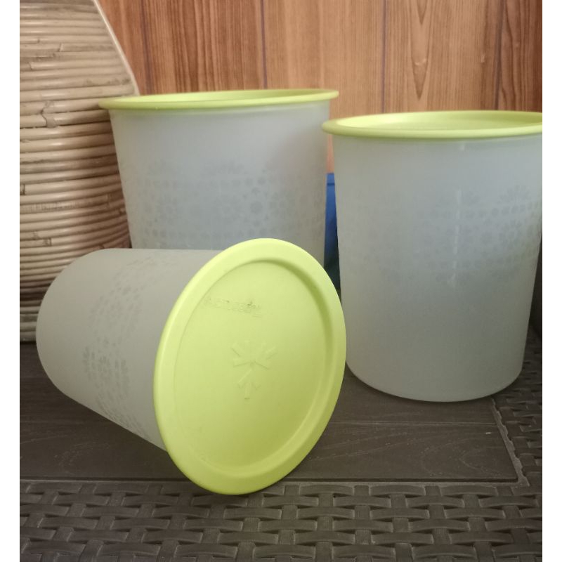 1set tupperware mosaic canister