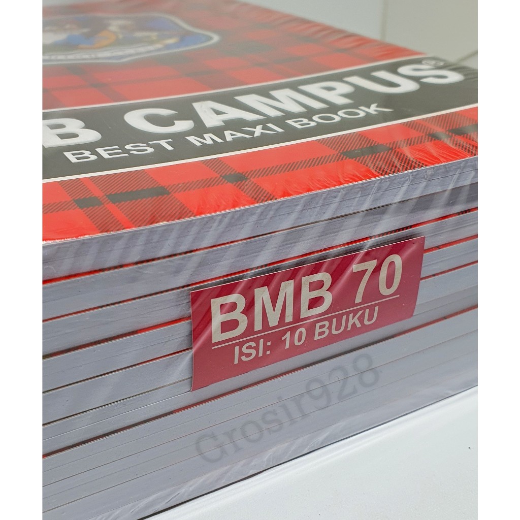 

(Per 10 buku) Buku Tulis Campus / Boxy merk BMB isi 70 lbr