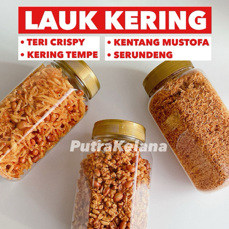 

PROMO Lauk kering Kentang Mustofa Kering Tempe Teri Nasi Crispy Serundeng Cocok Untuk Lauk dan Oleh-Oleh 250gram