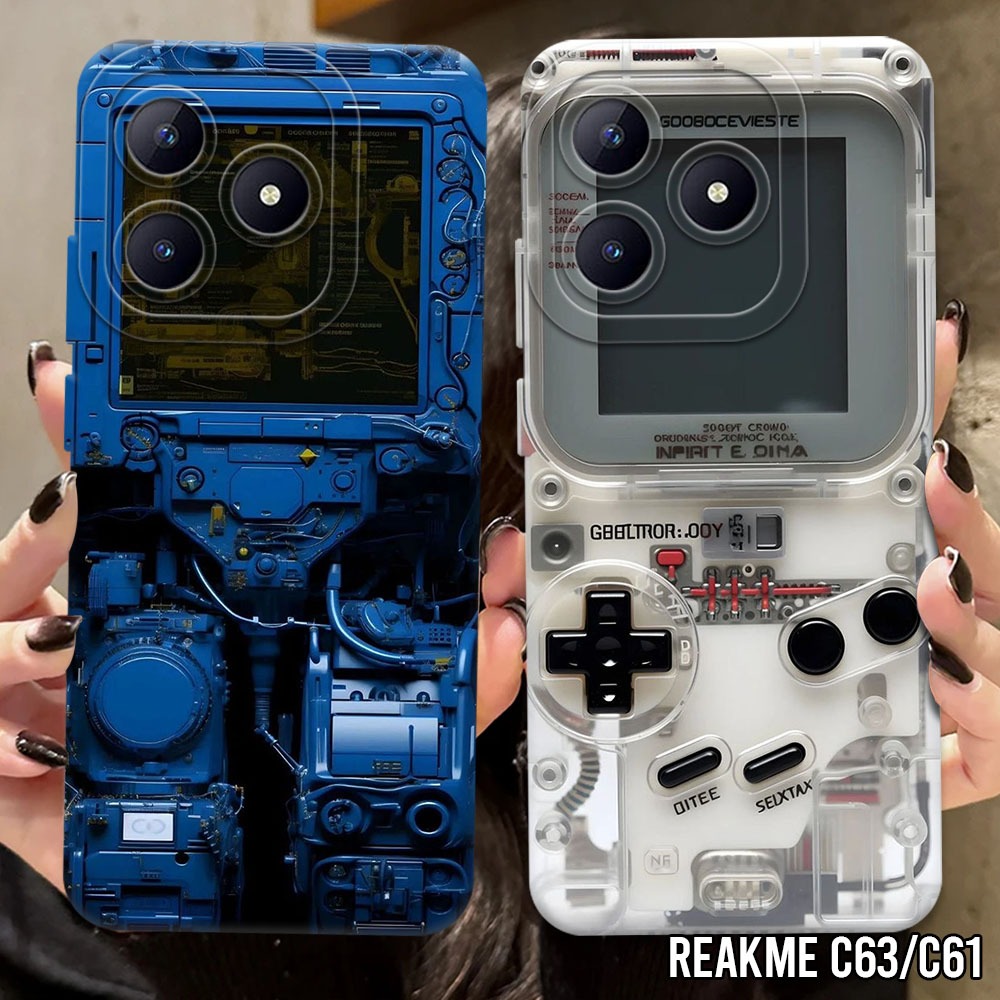Casing Hp Realme C63/C61 Terbaru - Fashion Case Gameboy (SK02) - Case Pro Camera Realme C63 Sukacase