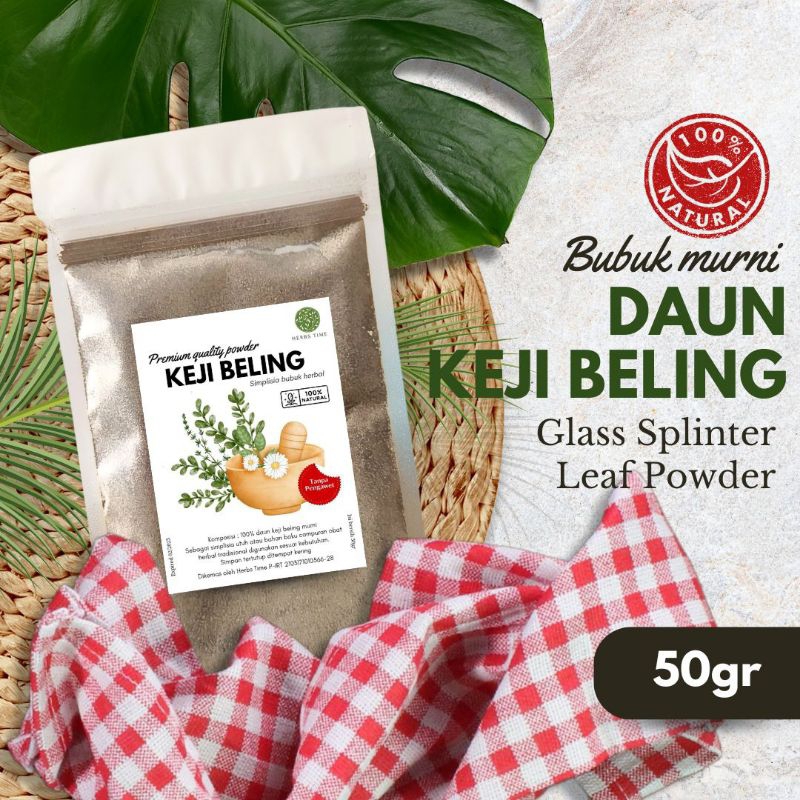 

Daun Keji Beling Bubuk Murni Daun Pecah Beling Herbs Time