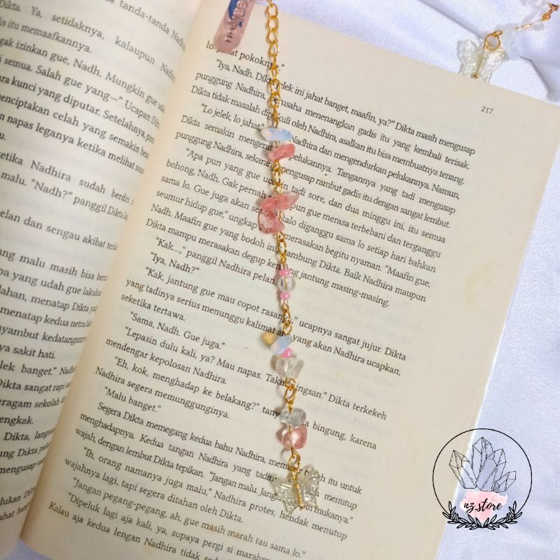 

[naza.id]Stone Bookmark | Pembatas Buku Aesthetic