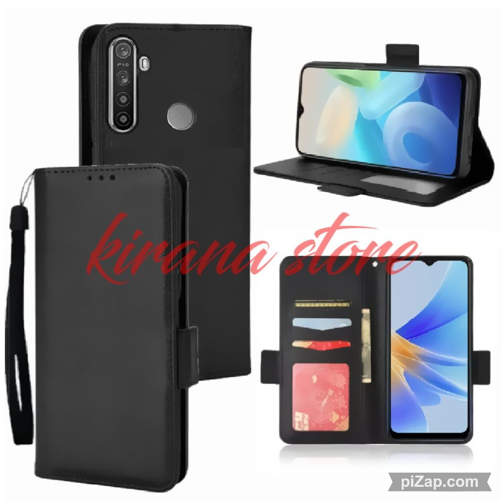 Case Dompet Hp Realme 5 Pro Flip Case Flip Dompet Casing HP Flip Kulit Case Wallet Leather Cover