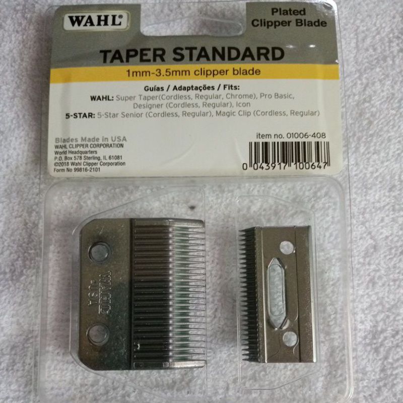 mata pisau clipper wahl super taper - blade set#ORI# gigi mesin
