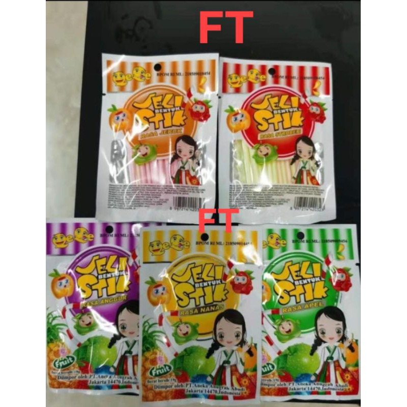 

permen jelly stick pendek 50 pcs