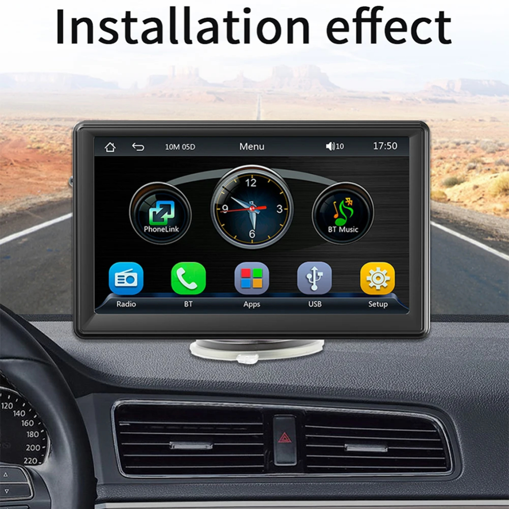 Multimedia Video Player Wireless Carplay Android Auto 7 Inch