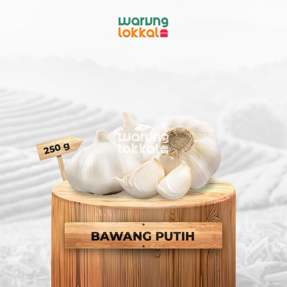 

Bawang Putih 250g - Warung Lokkal