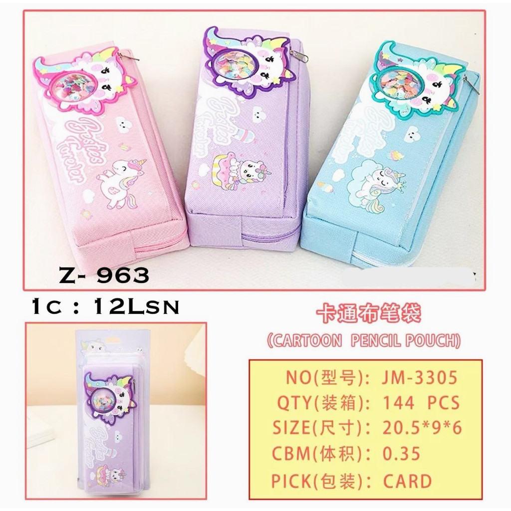 

Tempat Pensil Pen Case Dompet Sleting Anak Kain Bagus Besar Timbul